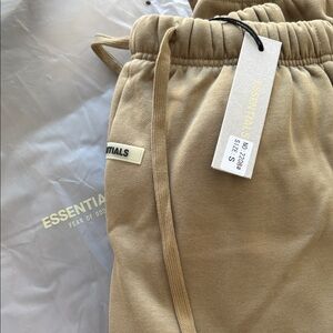 Essentials Beige Joggers for Men
